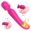 Insertable Heated Wand Massager, 9 Vibration Modes & 3 Speeds, IPX7 Waterproof